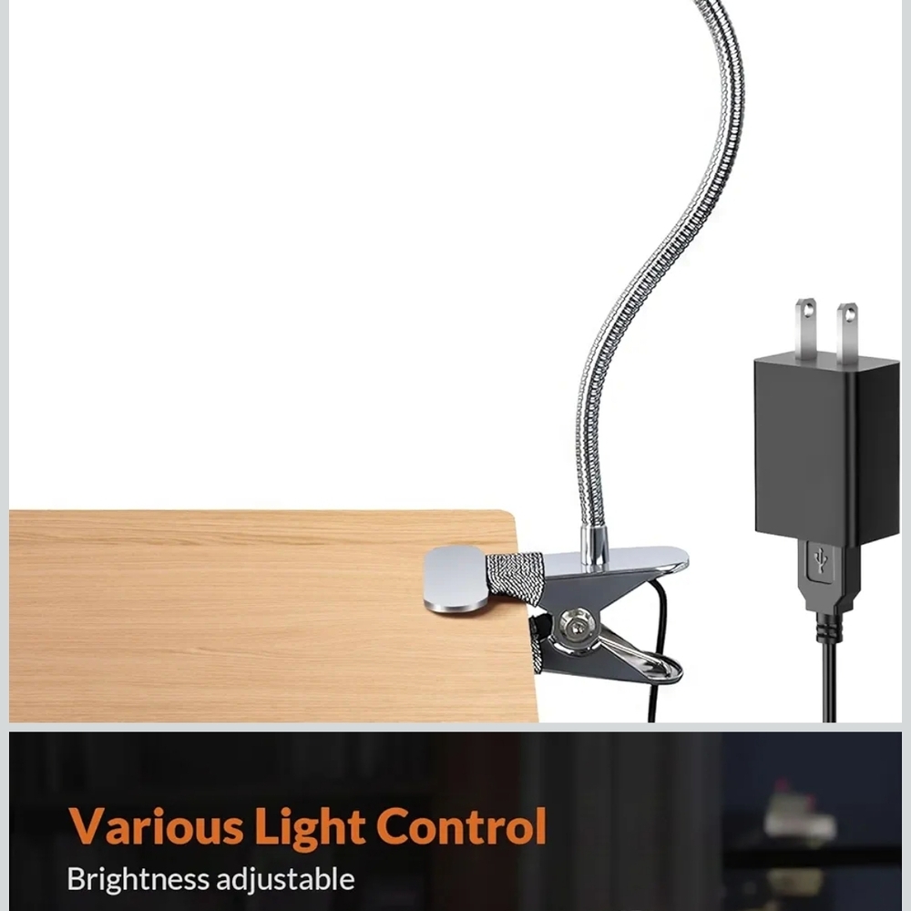 Clip On Reading Book Desk Lamp Color Changeable (44)